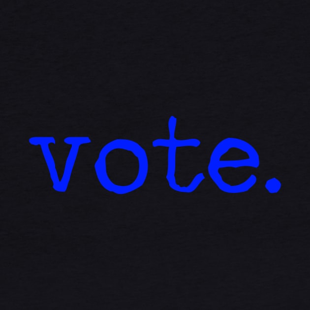 Vote Text In Typewriter Typography For Presidential Election by mangobanana